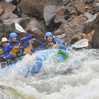 Numbers Half-Day Whitewater Rafting plus Mountaintop Zipline from Buena Vista
