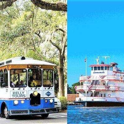 Savannah Land & Sea Combo: City Sightseeing Trolley Tour with Riverboat Cruise
