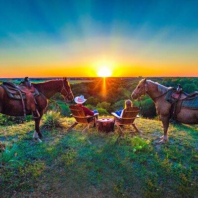 Sunset Horseback Ride With Scenic Views, Campfire, S'mores, Games