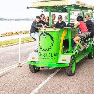 Halifax Pedal Pub Crawl along the Waterfront on a Solar-Powered Pedal Bus!