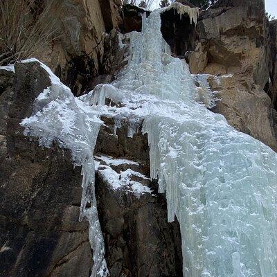 Frozen Waterfall Snowshoe Tour Estes Park
