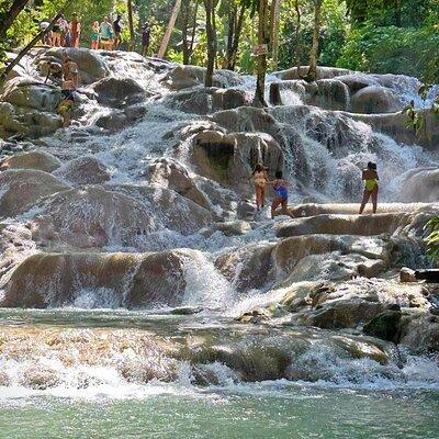 Dunns River Falls & Blue Hole Private COMBO Tour from Montego Bay
