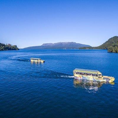 Tarawera and Rotorua Lakes Eco Tour by Boat with Guide