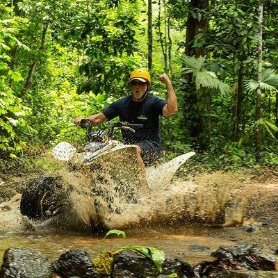 5 Hour Off-Road ATV+ Zipline+ Waterfall Rappelling+ Tractor Jungle Tour