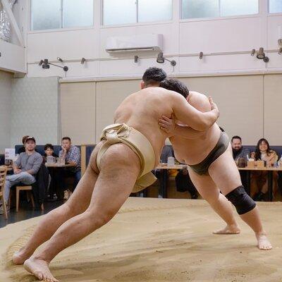 Challenge Sumo Wrestlers and Enjoy Meal