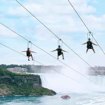 Zipline To The Falls in Niagara Falls, Canada