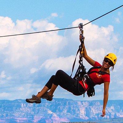 Zip Line Tour at Out of Africa Wildlife Park in Sedona,Camp Verde