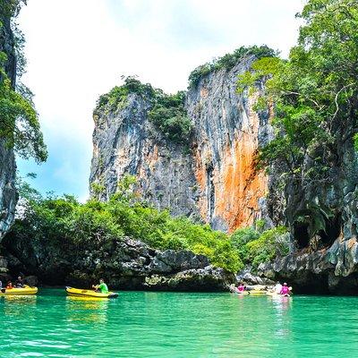 Phang Nga Bay Sea Cave Canoeing & James Bond Island - Big Boat