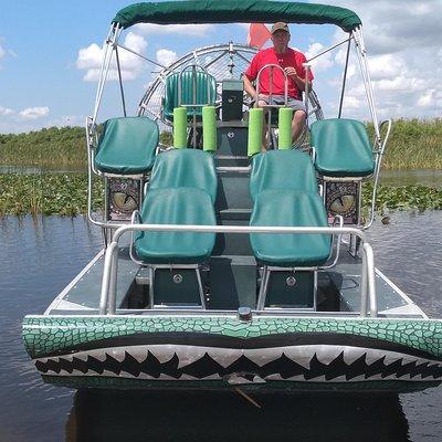 Air Boat Tour of Palm Beach in The Swamp Monster