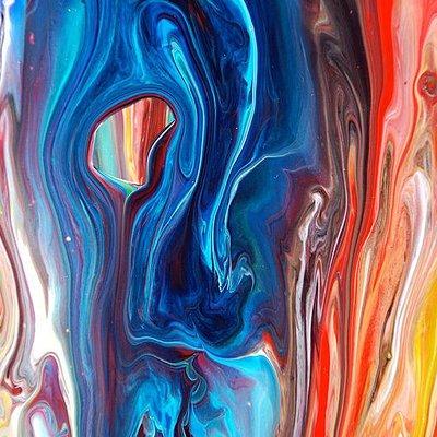 Abstract Acrylic Paint Pouring Adventure