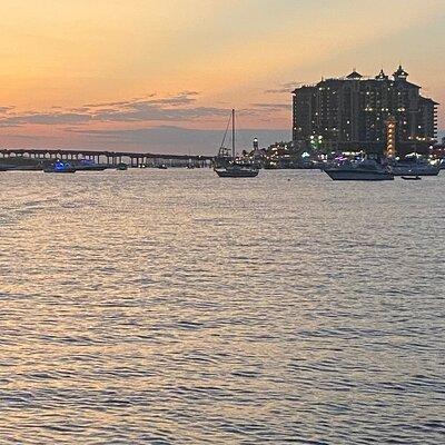 Destin Private Guided Sunset Cruise up to 6 Passengers