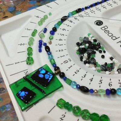 Fused Glass Necklace Class in Estes Park