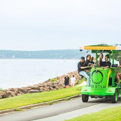 Charlottetown Pedal Pub Crawl along the Waterfront on a Solar-Powered Pedal Bus!