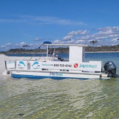 Private 3 Hour Powerboat Dolphin Cruise with Remote Beach Stop up to 6 guests