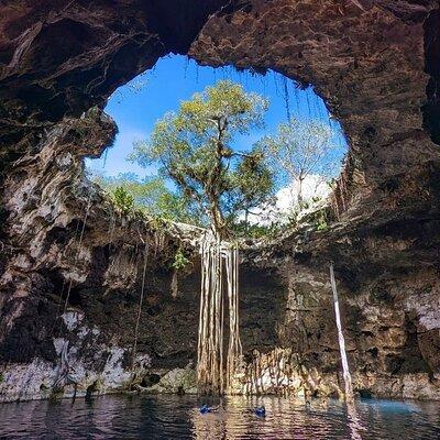 Tour to Cenotes of Santa Barbara and Acanceh area from Merida
