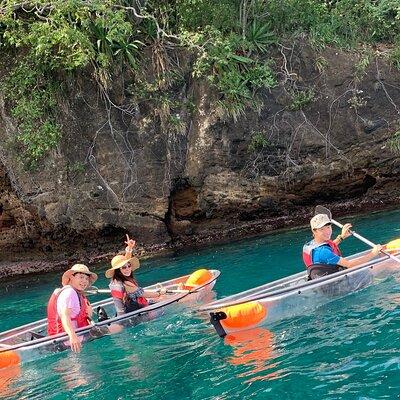 Crystal kayaking in St. Vincent - Siteseeing with Cass