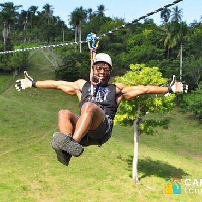 Ziplining from Punta Cana - Unique Carbon Fiber lines in Punta Cana