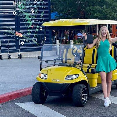 Guided Tampa Sightseeing Tour in 2023 Street Legal Golf Cart
