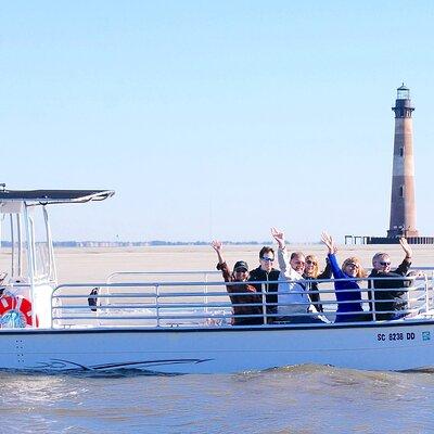 Charleston Marsh Eco Boat Cruise with stop at Morris Island Lighthouse