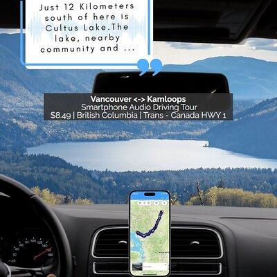 Smartphone Audio Driving Tour between Kamloops and Vancouver