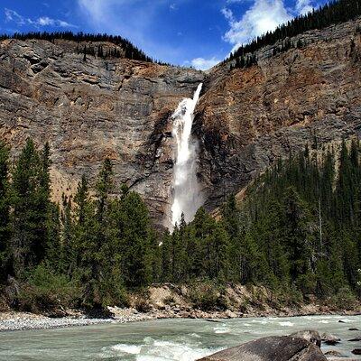 Takakkaw Falls Marble Canyon Yoho NP from Calgary Canmore Banff