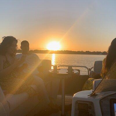 Sunset Pontoon Boat Tour Around Key Largo